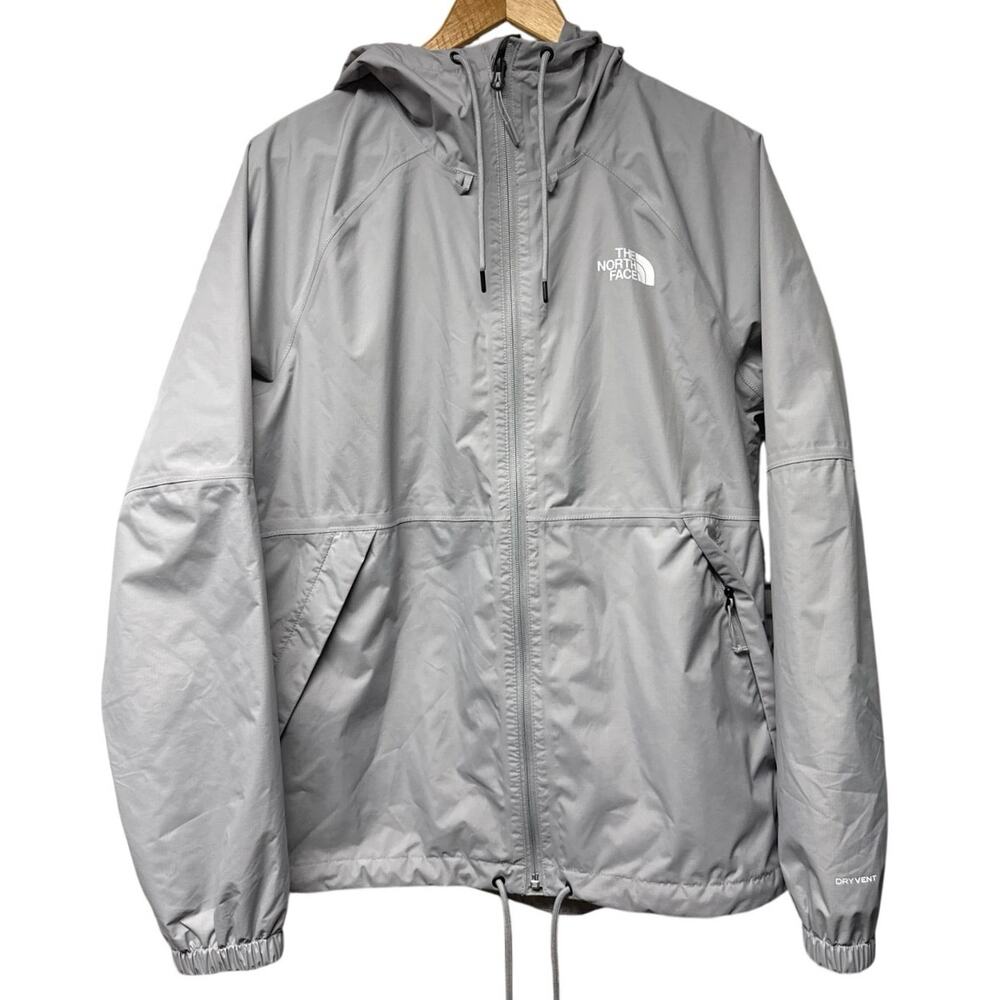The North Face Men’s Small Gray Antora Hooded Rain Jacket Waterproof Gorpcore